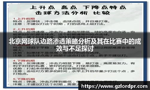 北京网球队边路渗透策略分析及其在比赛中的成效与不足探讨