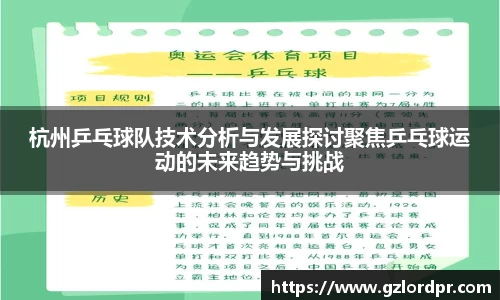 杭州乒乓球队技术分析与发展探讨聚焦乒乓球运动的未来趋势与挑战