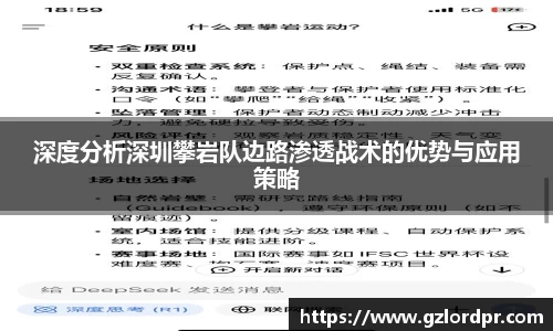 深度分析深圳攀岩队边路渗透战术的优势与应用策略